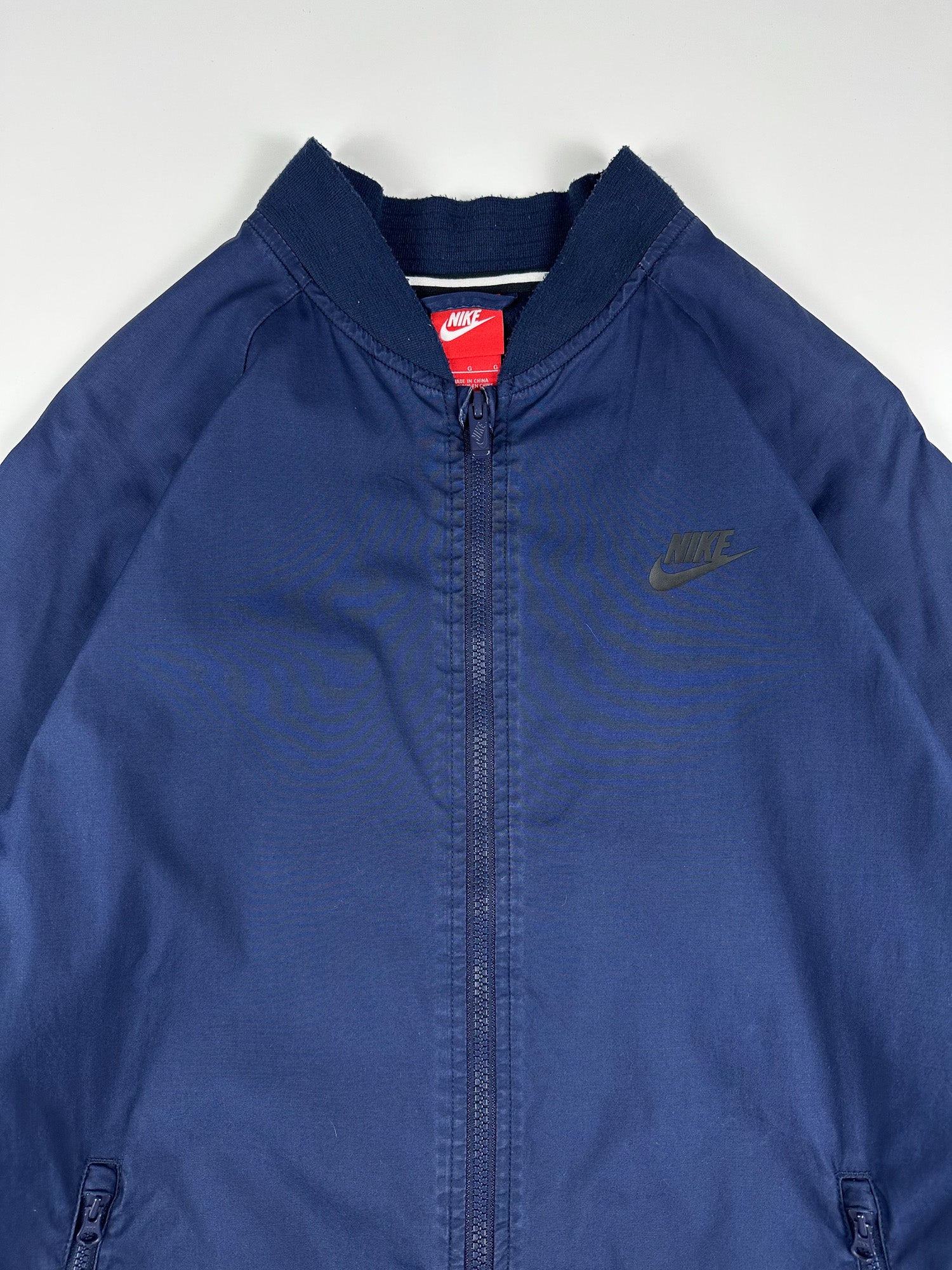 Preloved Nike Sportswear Club Logo Windbreaker Bomber Jacket (L)