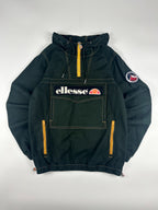 Preloved Ellesse 1/4 Zip Embroidered Logo Patch Hooded Anorak Jacket (M)