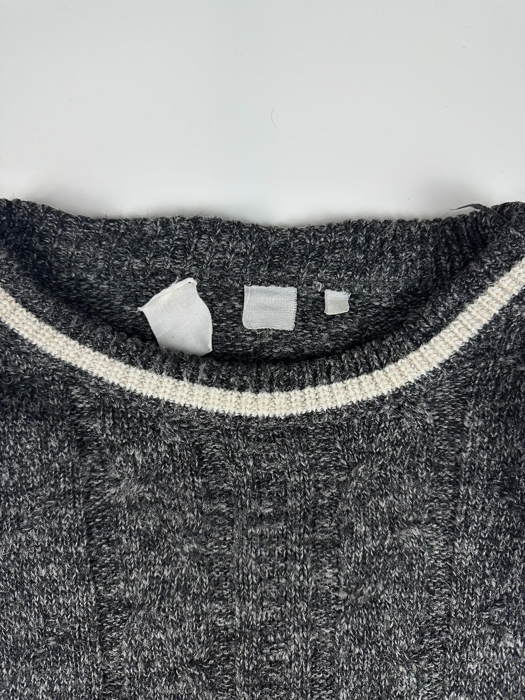 Vintage 90s Western Colour Block Aztec Print Knitted Round Neck Sweater (XL)