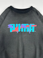 Vintage 80s Puma Centre Logo Spellout Graphic Crewneck Sweatshirt (L)