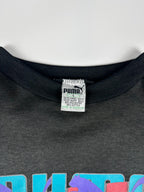 Vintage 80s Puma Centre Logo Spellout Graphic Crewneck Sweatshirt (L)