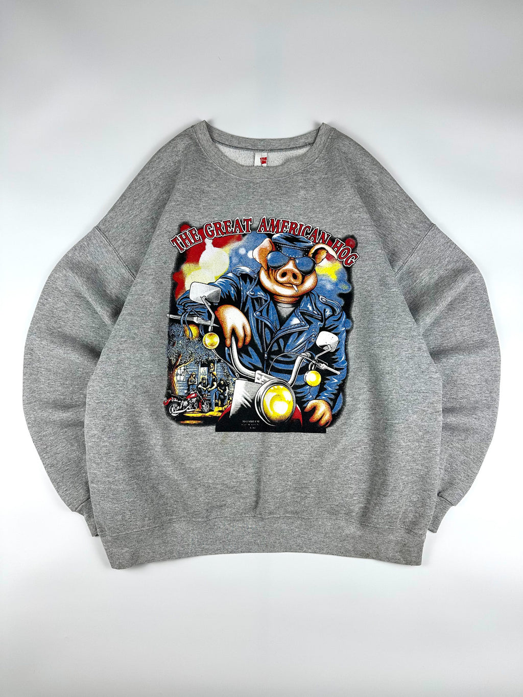 Preloved The Great American Hog Harley Davidson 3D Emblem Sweatshirt (XL)