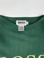 Vinntage 90s Hugo Boss America Embroidered Block Spellout Crewneck Sweatshirt (L/XL)