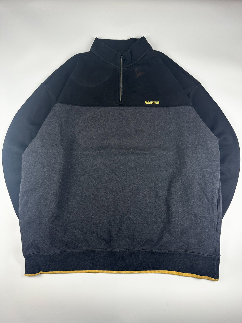 Vintage 90s Nautica Compeition Embroidered 1/4 Zip Sweatshirt (4XLT)