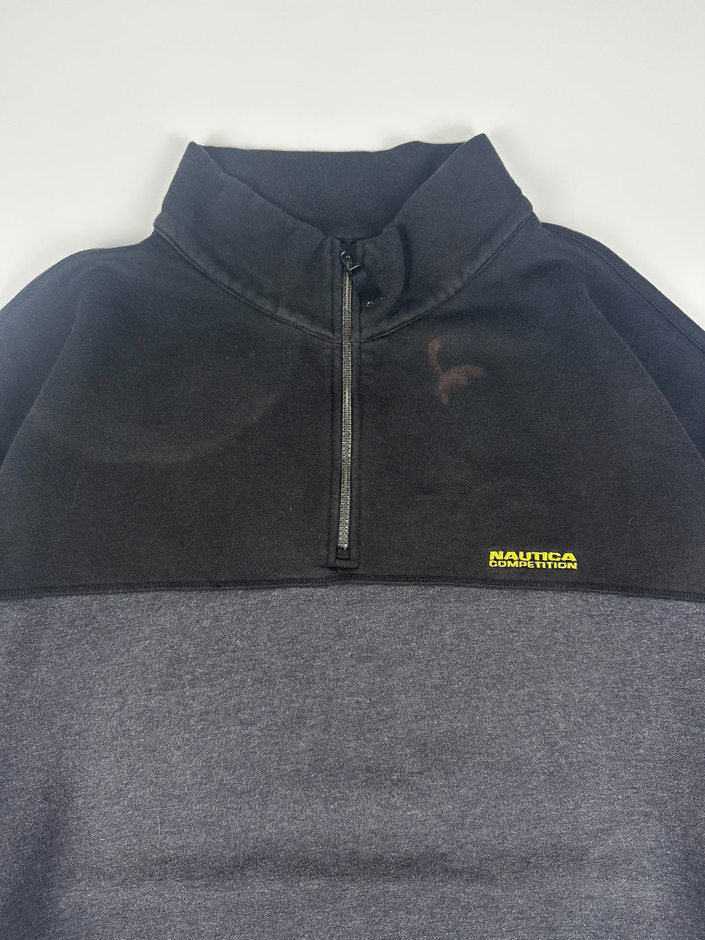 Vintage 90s Nautica Compeition Embroidered 1/4 Zip Sweatshirt (4XLT)