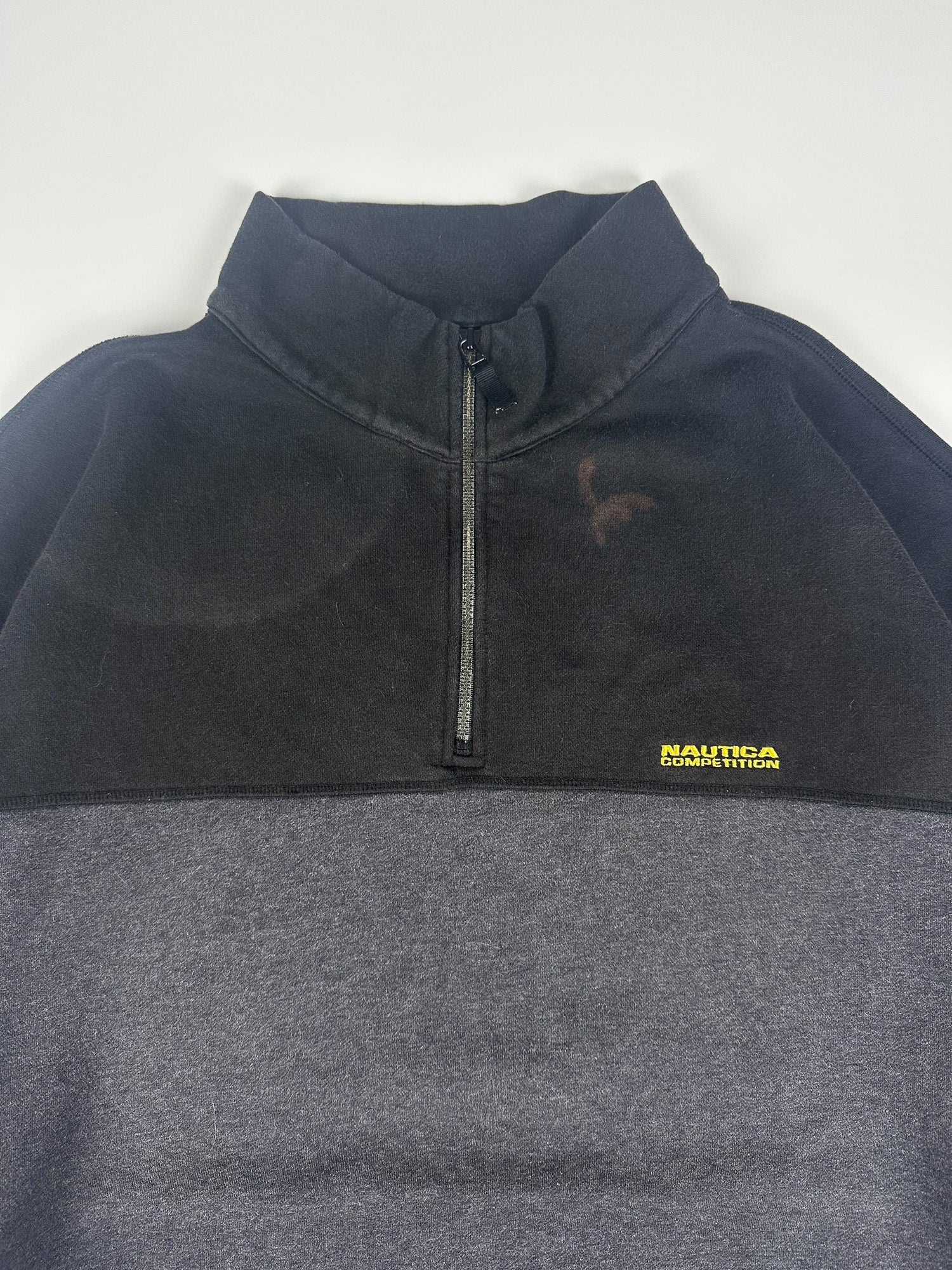 Vintage 90s Nautica Compeition Embroidered 1/4 Zip Sweatshirt (4XLT)