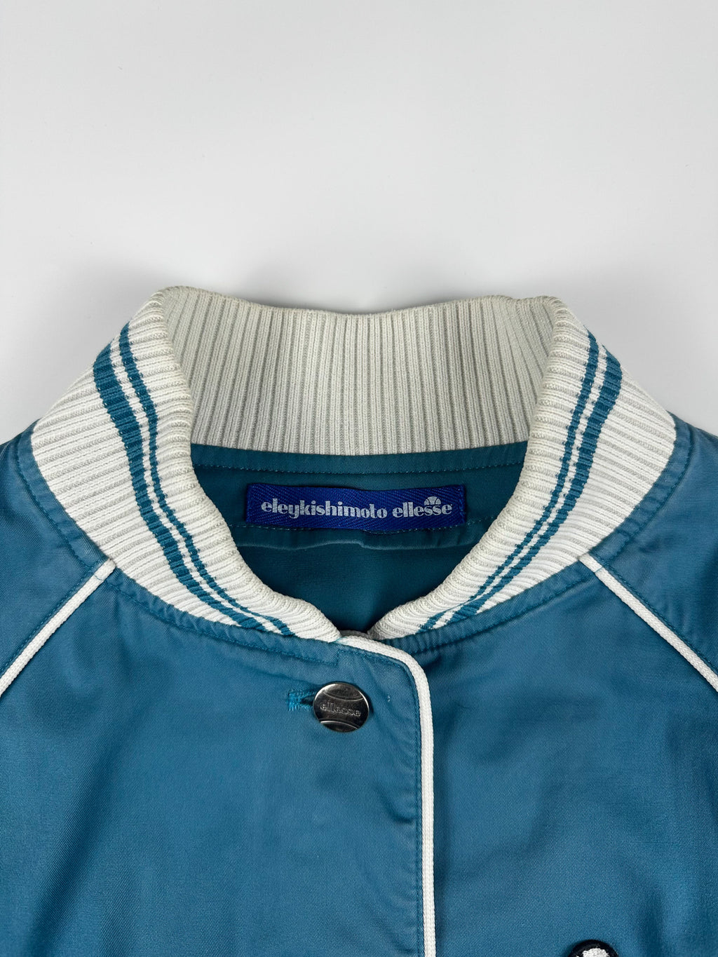 Vintage 00s 2005 S/S Eley Kishimoto x Ellesse Embroidered Varsity Jacket (12)