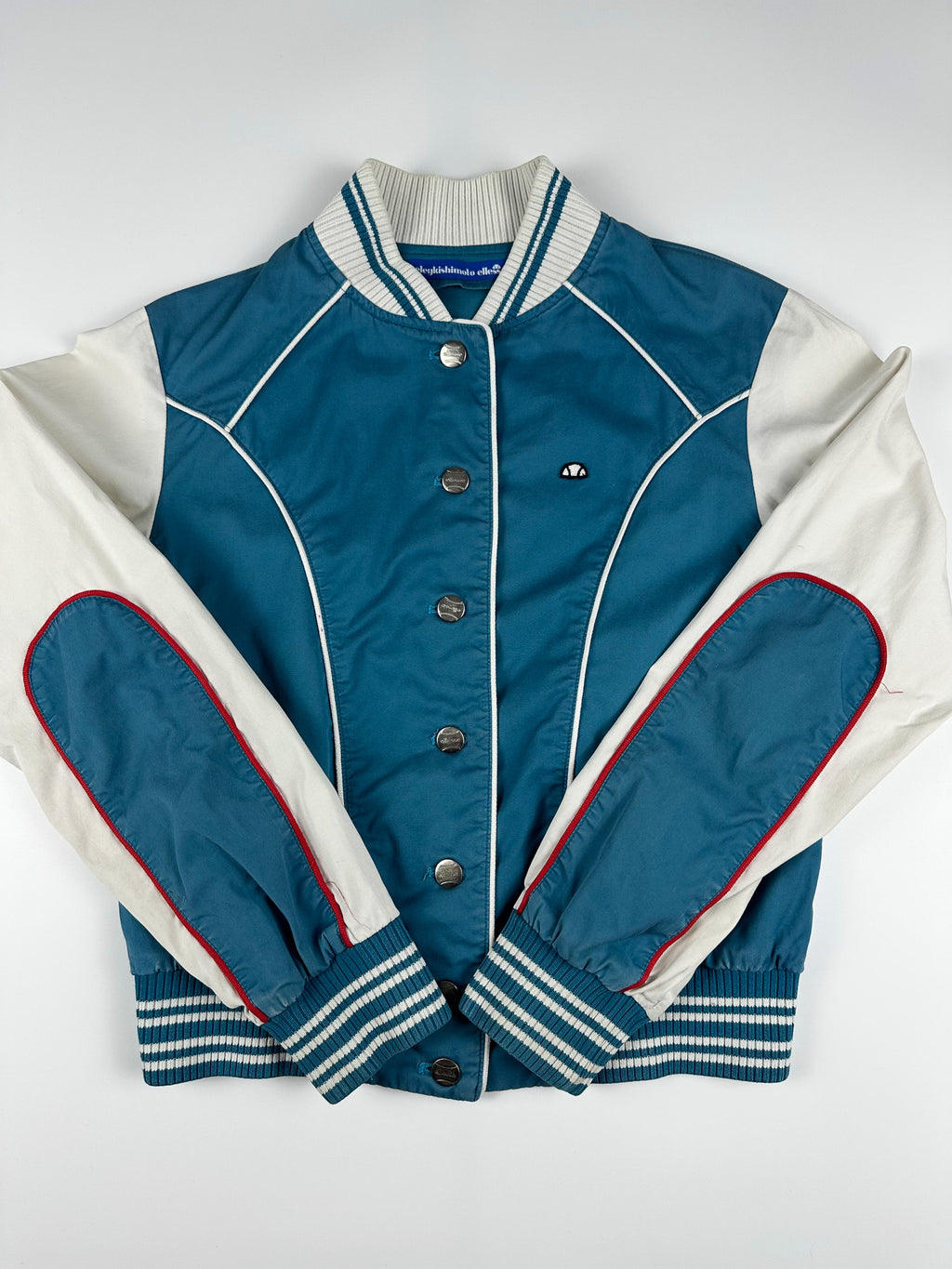 Vintage 00s 2005 S/S Eley Kishimoto x Ellesse Embroidered Varsity Jacket (12)