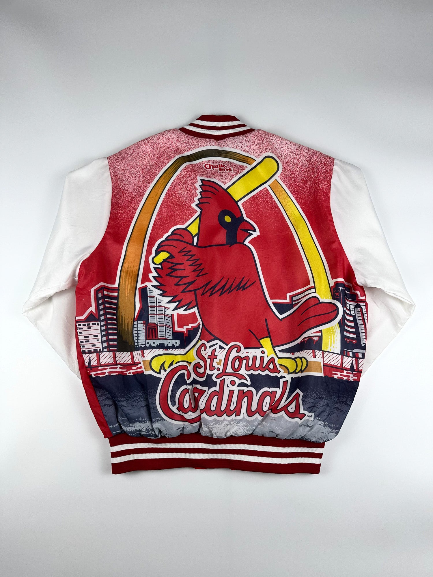 Vintage 80s Chalk Line St. Louis Cardinals Fanimation MLB Varsity Jacket (M)