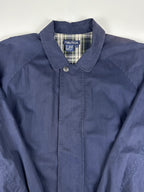 Vintage 90s Nautica Plaid Lined Heavyweight Utility Trench Parka Jacket (XL)