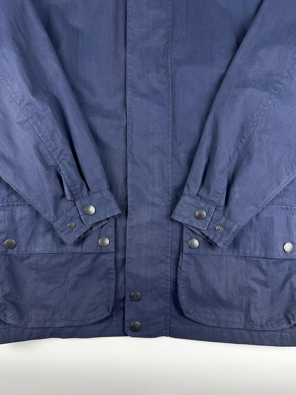 Vintage 90s Nautica Plaid Lined Heavyweight Utility Trench Parka Jacket (XL)