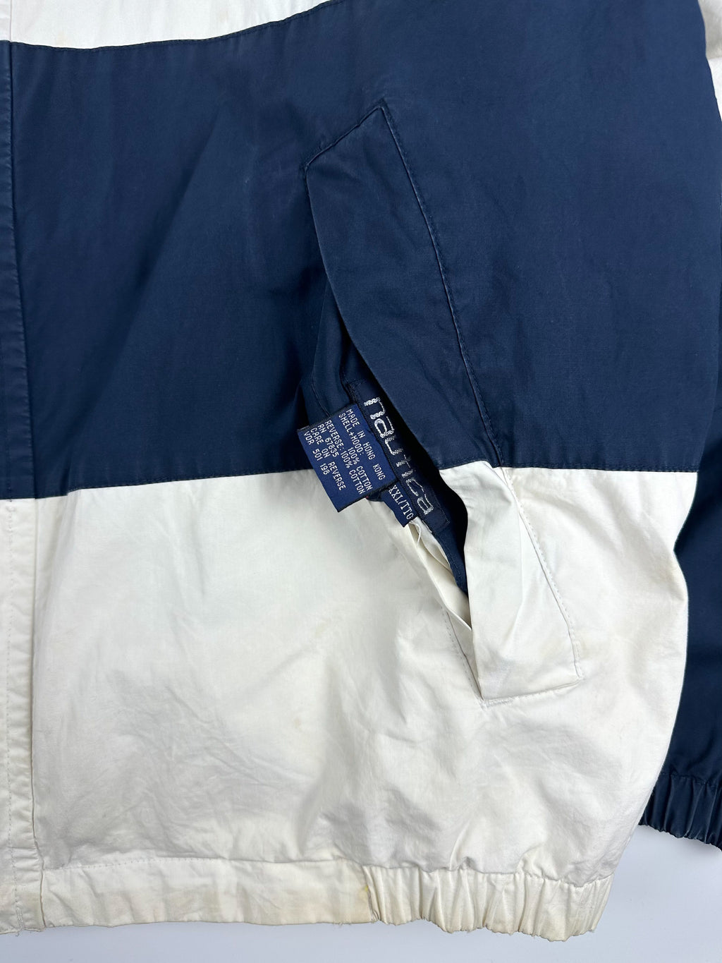 Vintage 90s Nautica Embroidered Spellout Reversible Sailing Jacket (2XL)
