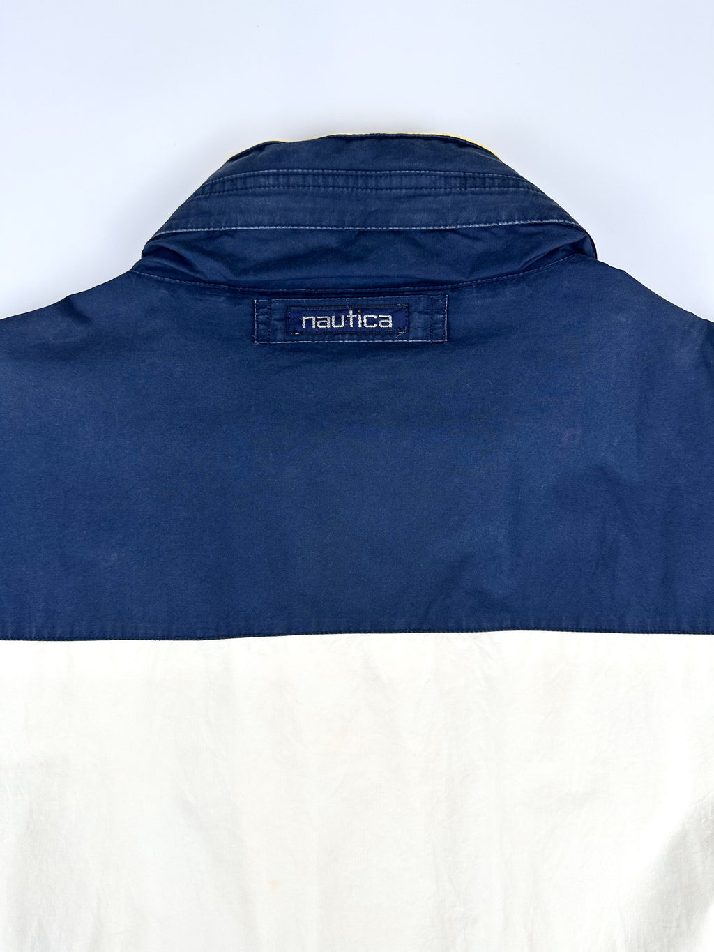 Vintage 90s Nautica Embroidered Spellout Reversible Sailing Jacket (2XL)