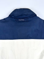 Vintage 90s Nautica Embroidered Spellout Reversible Sailing Jacket (2XL)