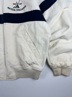 Vintage 90s Nautica Challenge J-Class Horizontal Striped Sailing Jacket (L)
