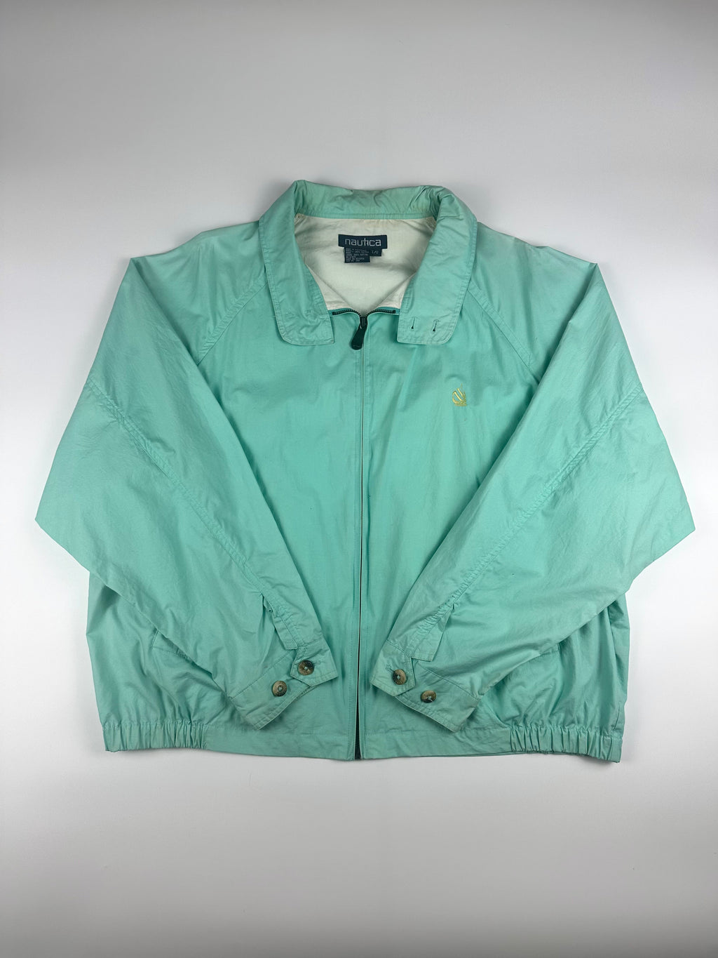 Vintage 90s Nautica Embroidered Small Logo Harrington Jacket (L)