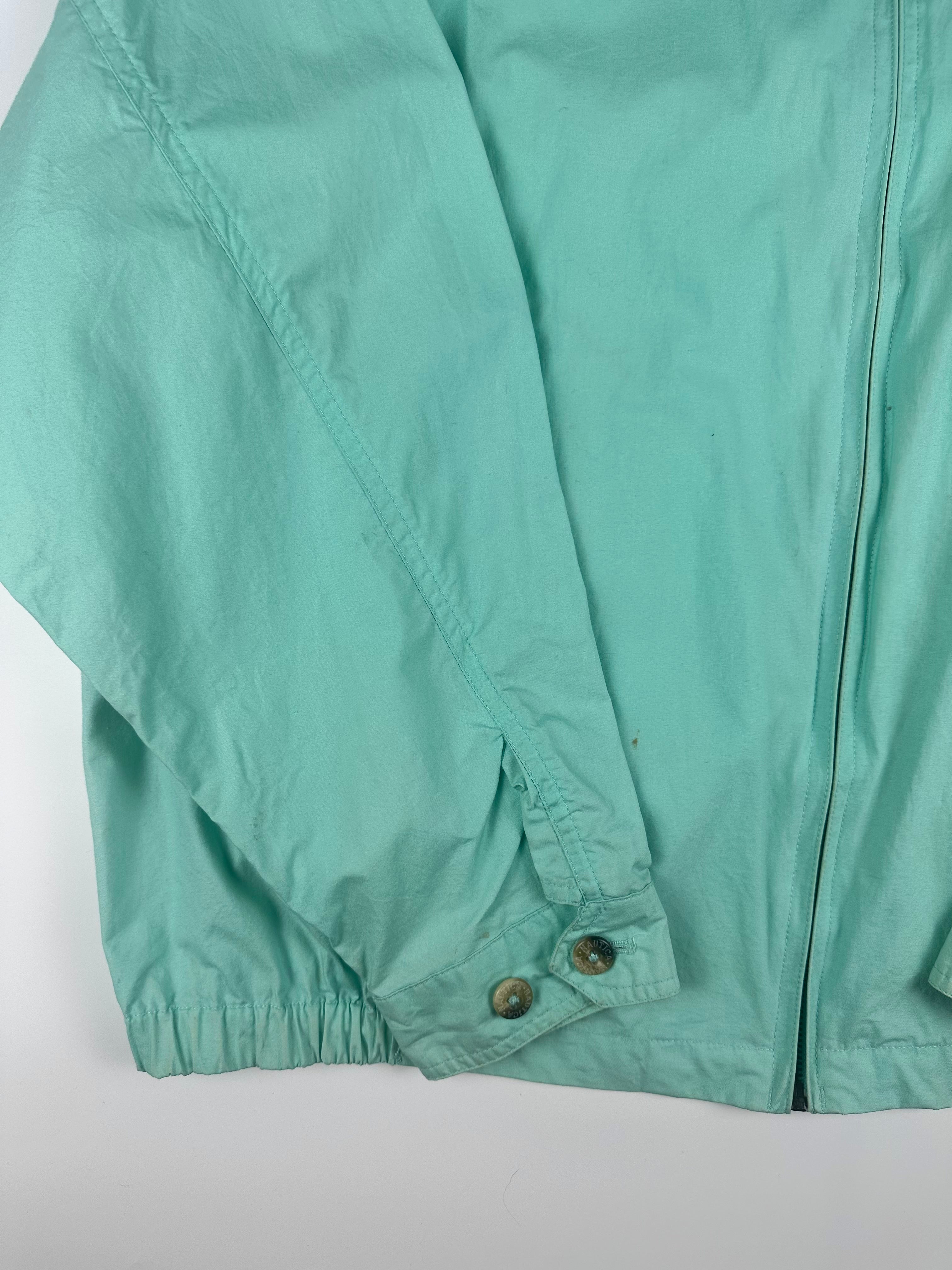 Vintage 90s Nautica Embroidered Small Logo Harrington Jacket (L)