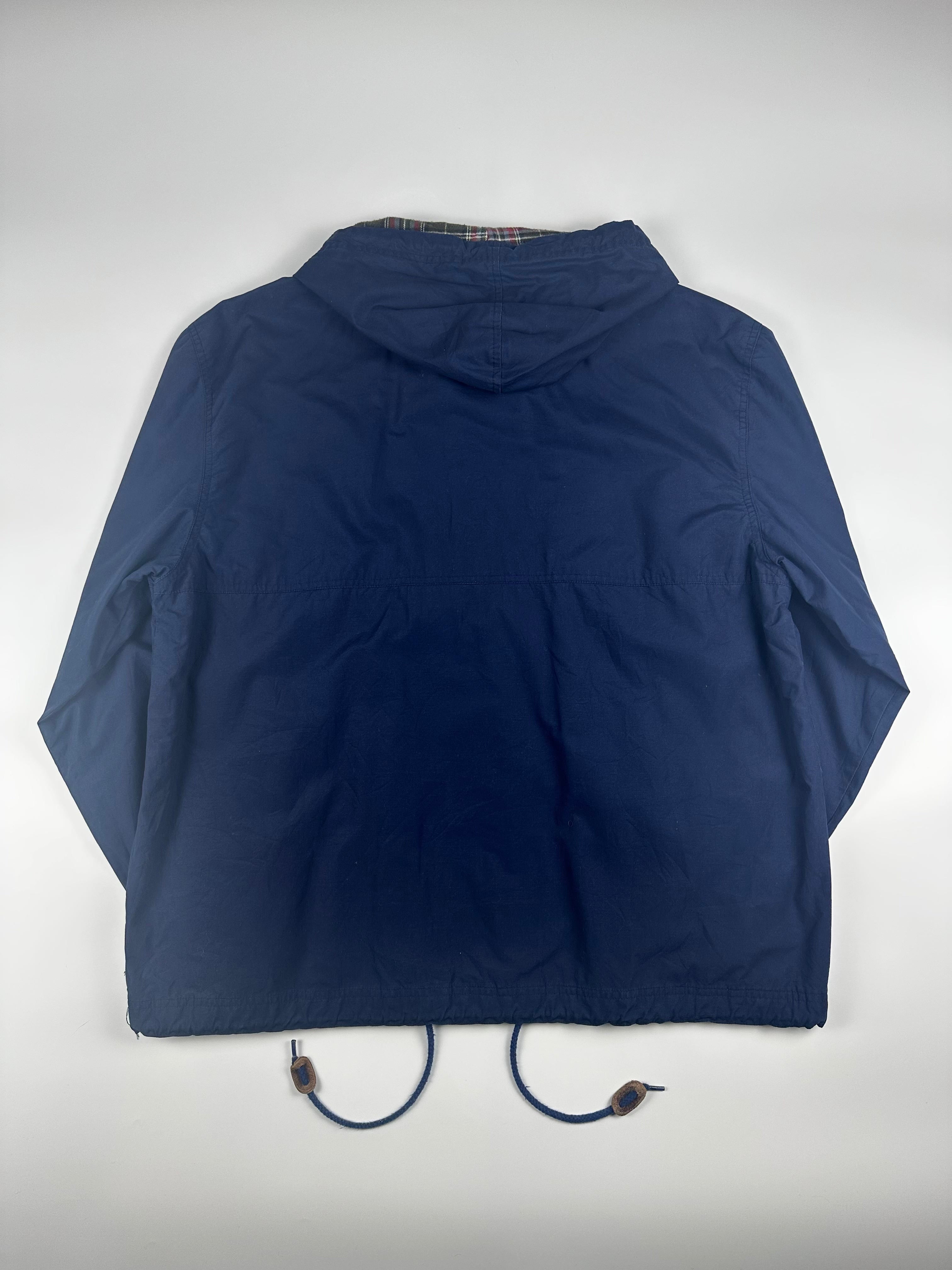 Vintage 90s Chaps Ralph Lauren Embroidered Spellout Hooded Parka Jacket (L)