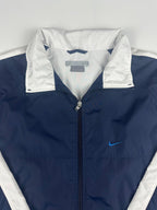 Vintage 00s Nike Embroidered Small Swoosh Logo Windbreaker Jacket (M)