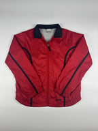 Vintage 00s Nike Tape Stripe Embroidered Spellout Windbreaker Jacket (S)
