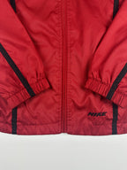 Vintage 00s Nike Tape Stripe Embroidered Spellout Windbreaker Jacket (S)