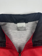 Vintage 00s Nike Tape Stripe Embroidered Spellout Windbreaker Jacket (S)