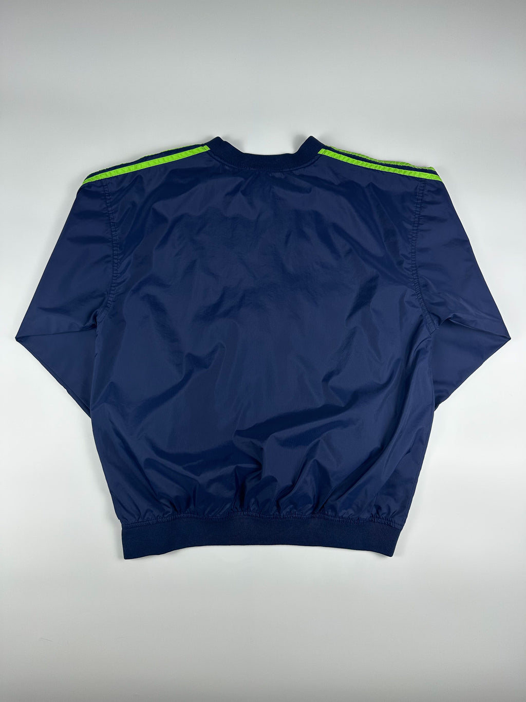 Vintage 90s Adidas Centre Logo Embroidered Pullover Windbreaker Jacket (M)