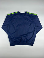Vintage 90s Adidas Centre Logo Embroidered Pullover Windbreaker Jacket (M)