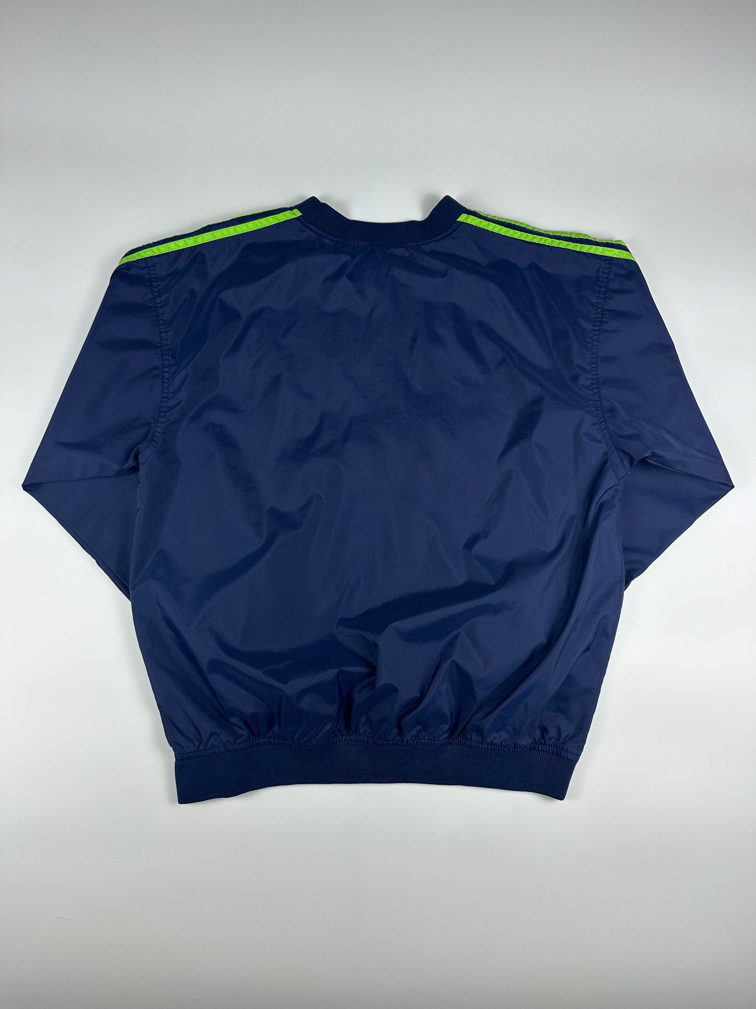 Vintage 90s Adidas Centre Logo Embroidered Pullover Windbreaker Jacket (M)