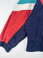 Vintage 90s Adidas Colour Block Embroidered Spellout Windbreaker Jacket (L)