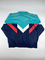 Vintage 90s Adidas Colour Block Embroidered Spellout Windbreaker Jacket (L)