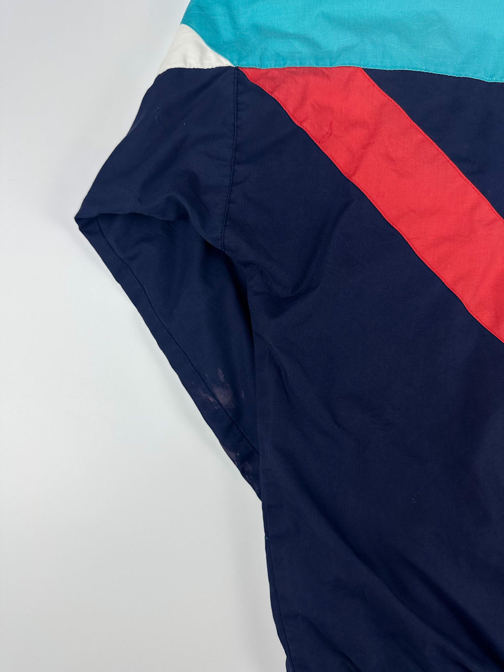 Vintage 90s Adidas Colour Block Embroidered Spellout Windbreaker Jacket (L)