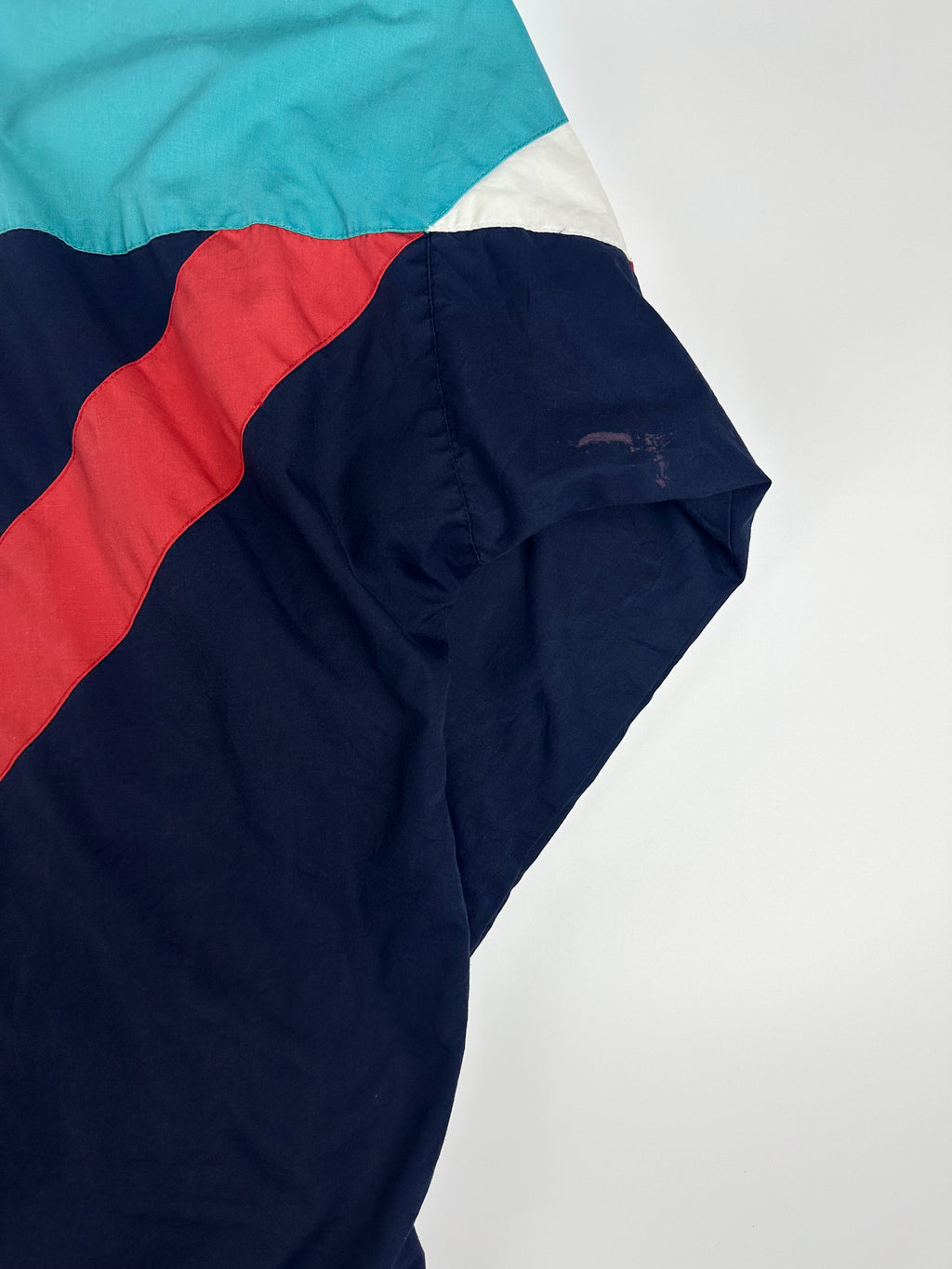 Vintage 90s Adidas Colour Block Embroidered Spellout Windbreaker Jacket (L)