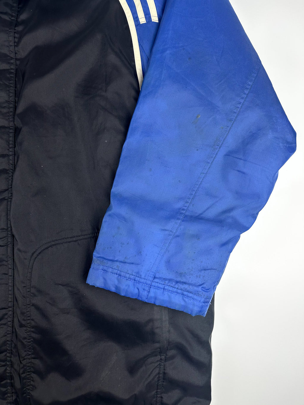 Vintage 90s Adidas 3 Stripe Colour Block Training Parka Jacket (L)