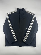 Preloved 00s 2008 Adidas Small Logo Embroidered Heavyweight Parka Jacket (XL)