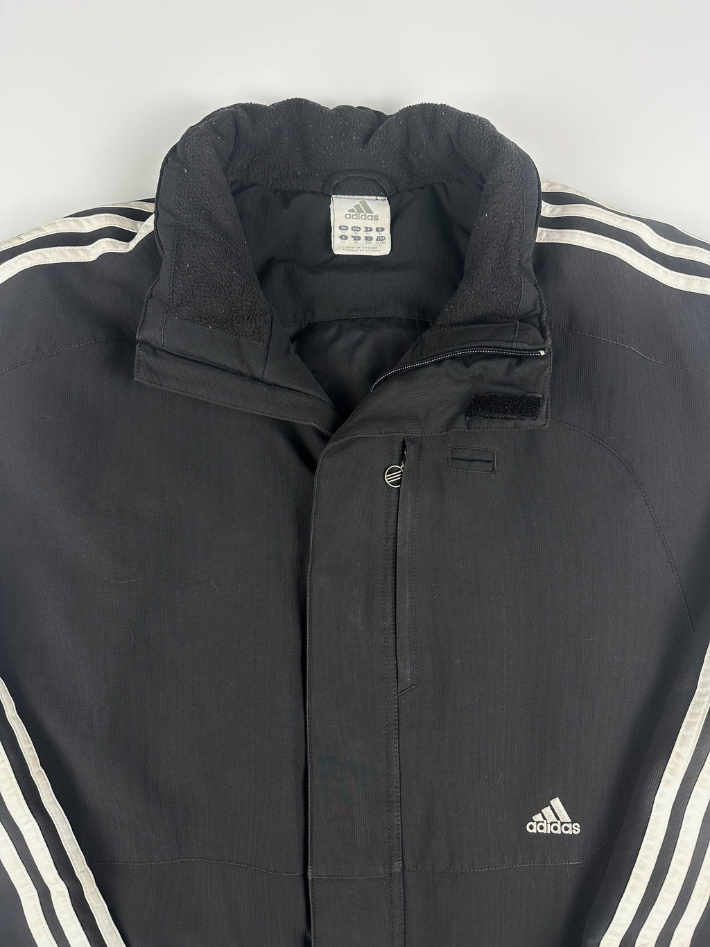 Preloved 00s 2008 Adidas Small Logo Embroidered Heavyweight Parka Jacket (XL)