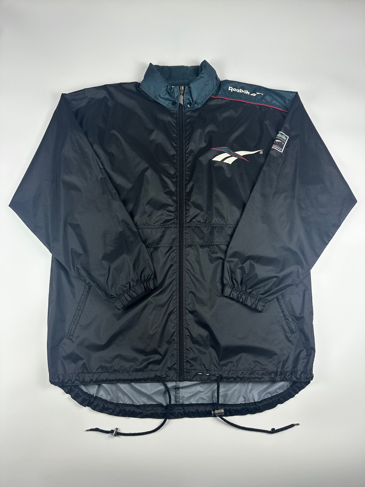 Vintage 90s Reebok Integrity Big Logo Colour Block Windbreaker Jacket (XL)