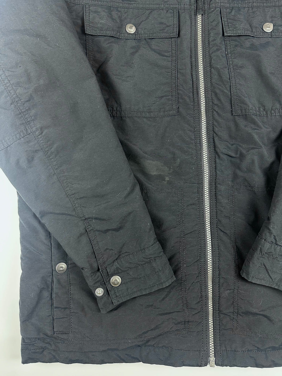 Preloved Columbia Sportwear Company Patch Logo Plaid Lined Parka Jacket (XL)