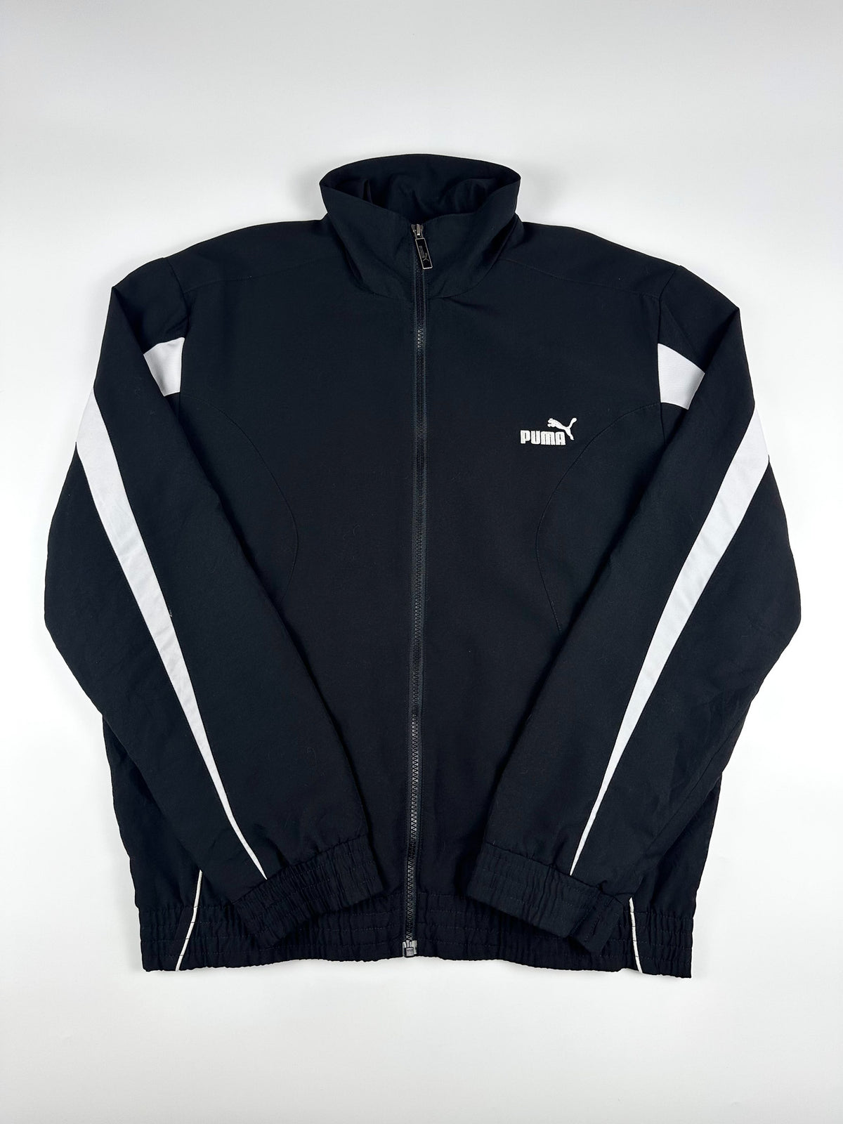 Preloved Puma Embroidered Logo Spellout Windbreaker Track Jacket (M)