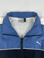 Vintage 00s Puma Embroidered Logo Colour Block Windbreaker Track Jacket (12)
