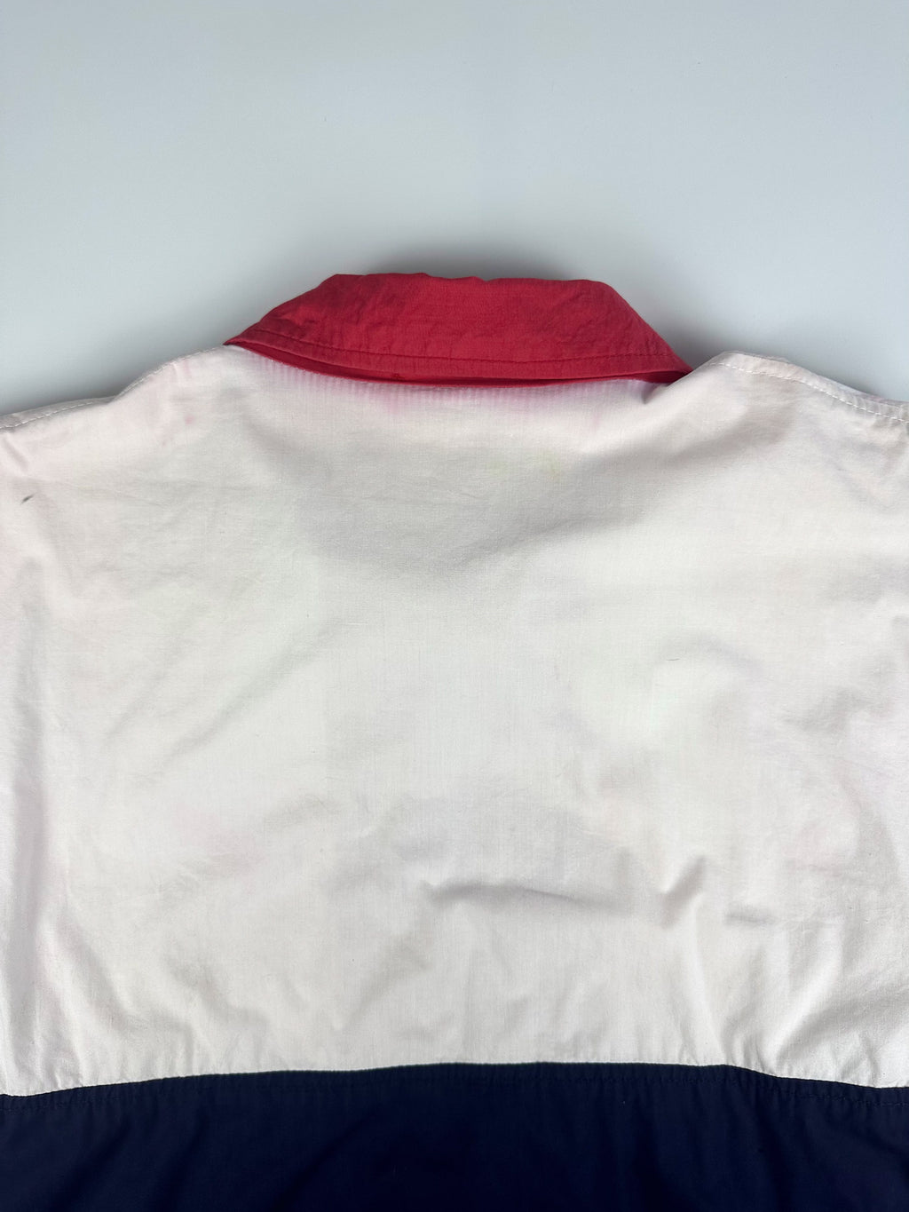 Vintage 90s Fila Logo Patch Colour Block Windbreaker Track Jacket (L)