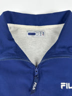 Vintage 00s Fila Embroidered Spellout Logo Windbreaker Track Jacket (M)