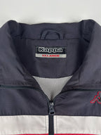 Vintage 00s Kappa Embroidered Logo Colour Block Windbreaker Track Jacket (2XL)