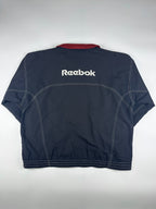 Vintage 90s Reebok Embroidered Logo Spellout Windbreaker Jacket (L)
