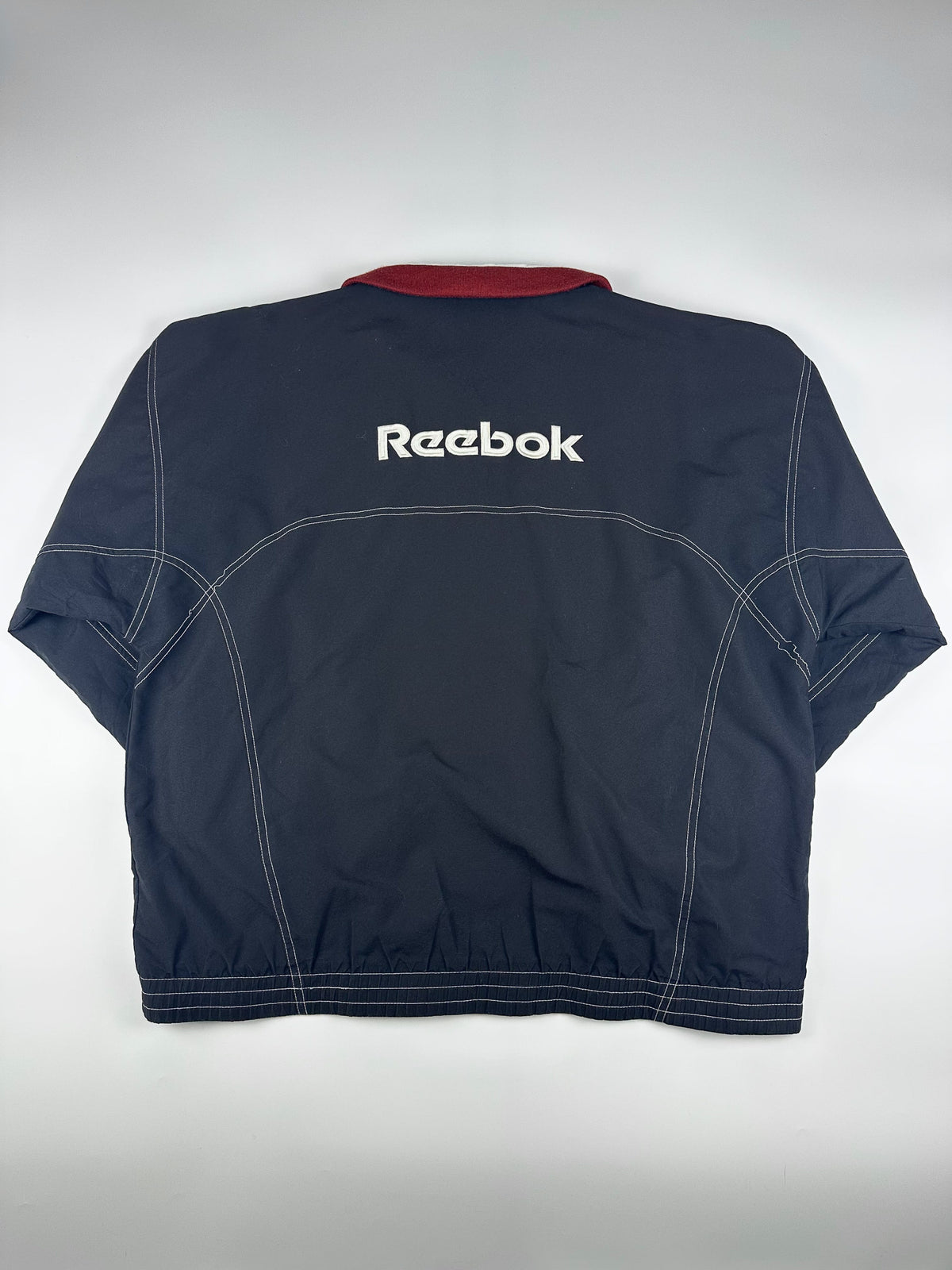 Vintage 90s Reebok Embroidered Logo Spellout Windbreaker Jacket (L)