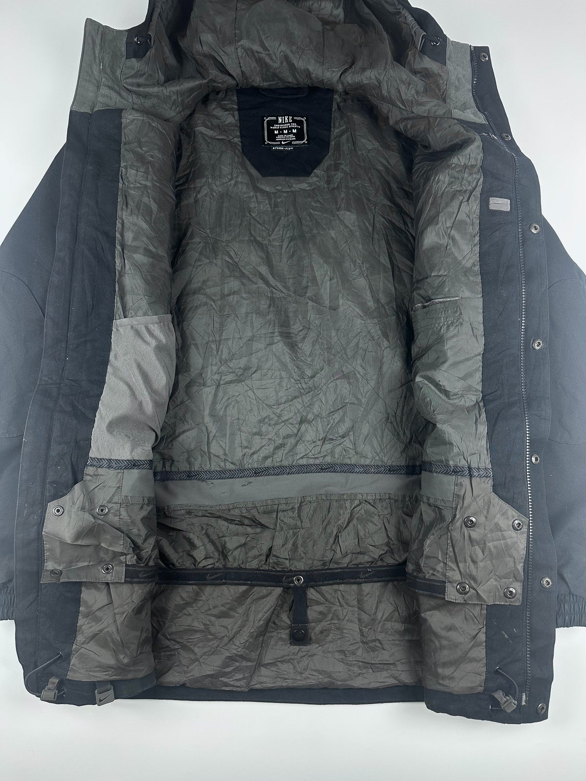 Vintage 00s Nike Storm Fit Heavyweight Outdoor Hooded Parka Jacket (M)