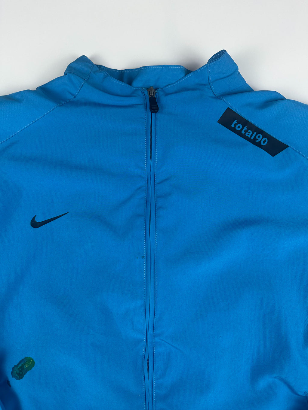 Vintage 00s Nike Football Total 90 Fit Dry Swoosh Logo Windbreaker Jacket (M)