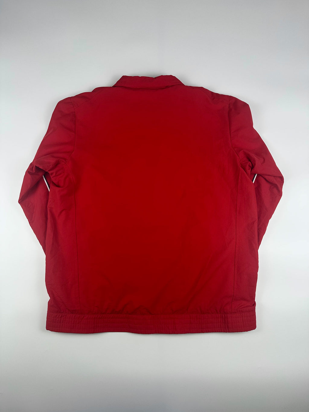 Vintage 00s Nike Embroidered Mini Swoosh Striped Windbreaker Jacket (L)