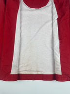 Vintage 00s Nike Embroidered Mini Swoosh Striped Windbreaker Jacket (L)