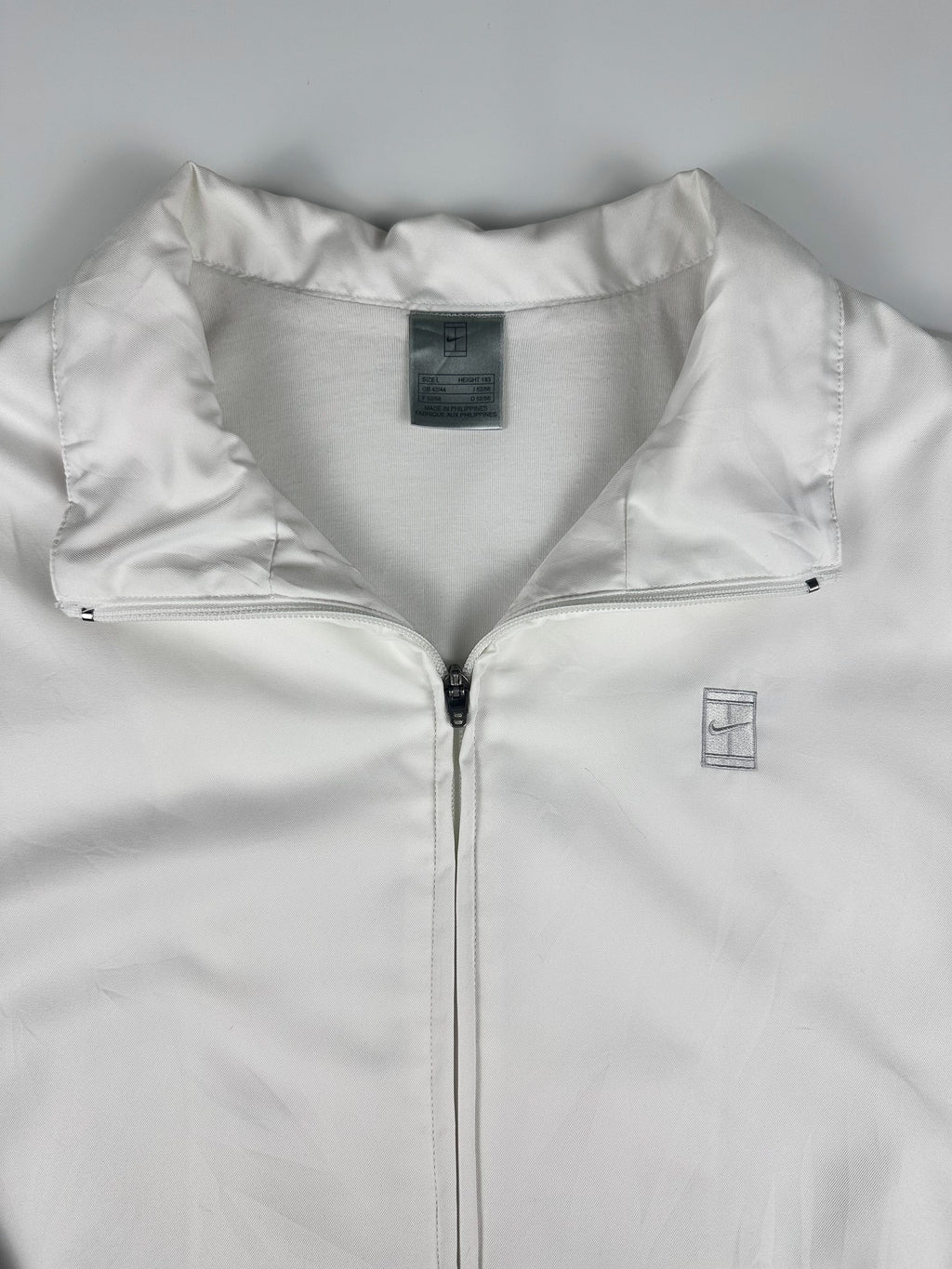 Vintage 00s Nike Challenge Court Tennis Mini Logo Windbreaker Jacket (L)